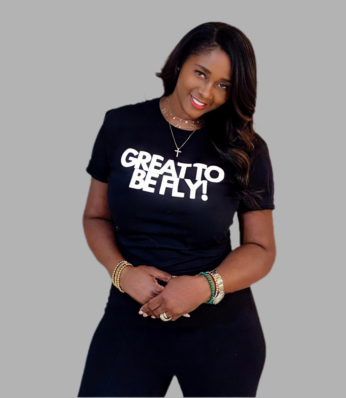 Great To Be Fly!  Logo Tee (Black/White)