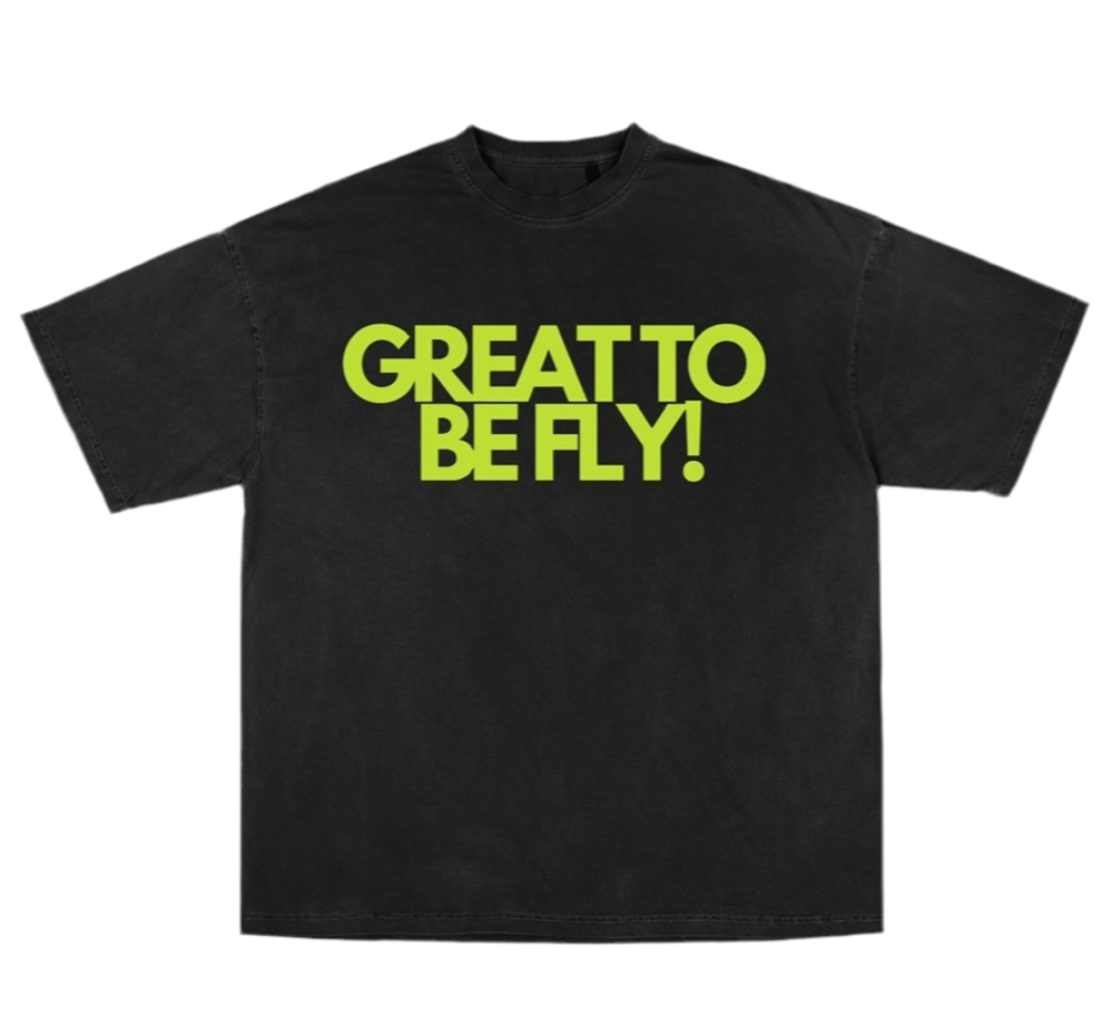 Nutri Facts Graphic Tee – Black/Neon