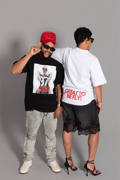 GREAT TO BE FLY! Trucker Hat – Red & Black