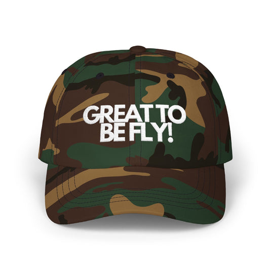 Logo Dad Cap - Camo w/White Embroidery